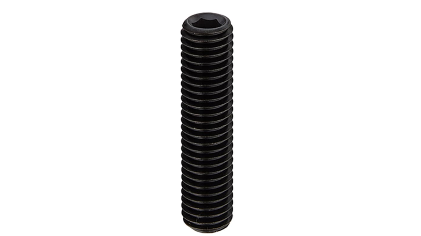 Black, Self-Colour Steel Hex Socket Set M3 x 4mm Grub Screw