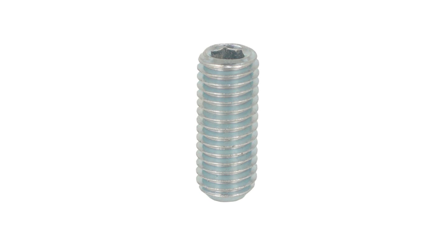 Bright Zinc Plated Steel Socket M5 x 5mm Grub Screw