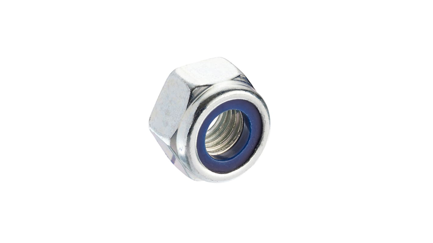 RS PRO, Bright Zinc Plated Steel Hex Nut, DIN 982, M14
