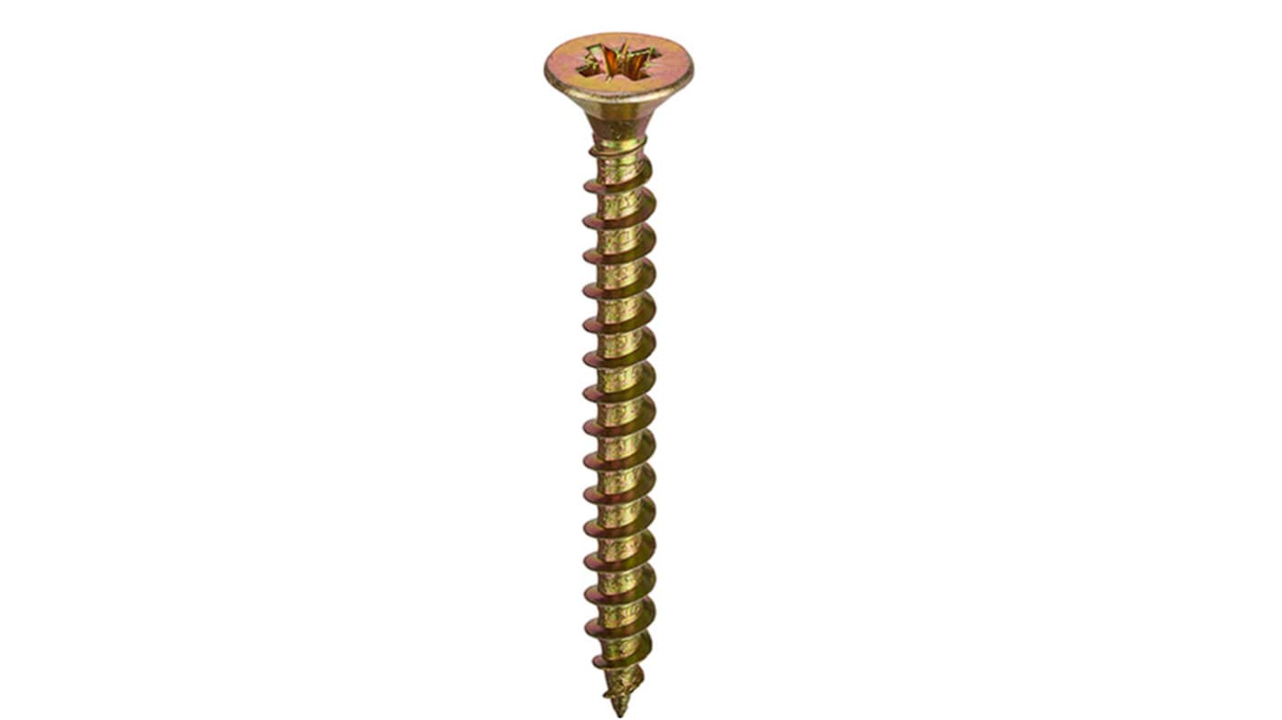 RS PRO 木ねじ, 0.63インチ Length, 16mm Length 皿頭， ねじサイズ： 4mm