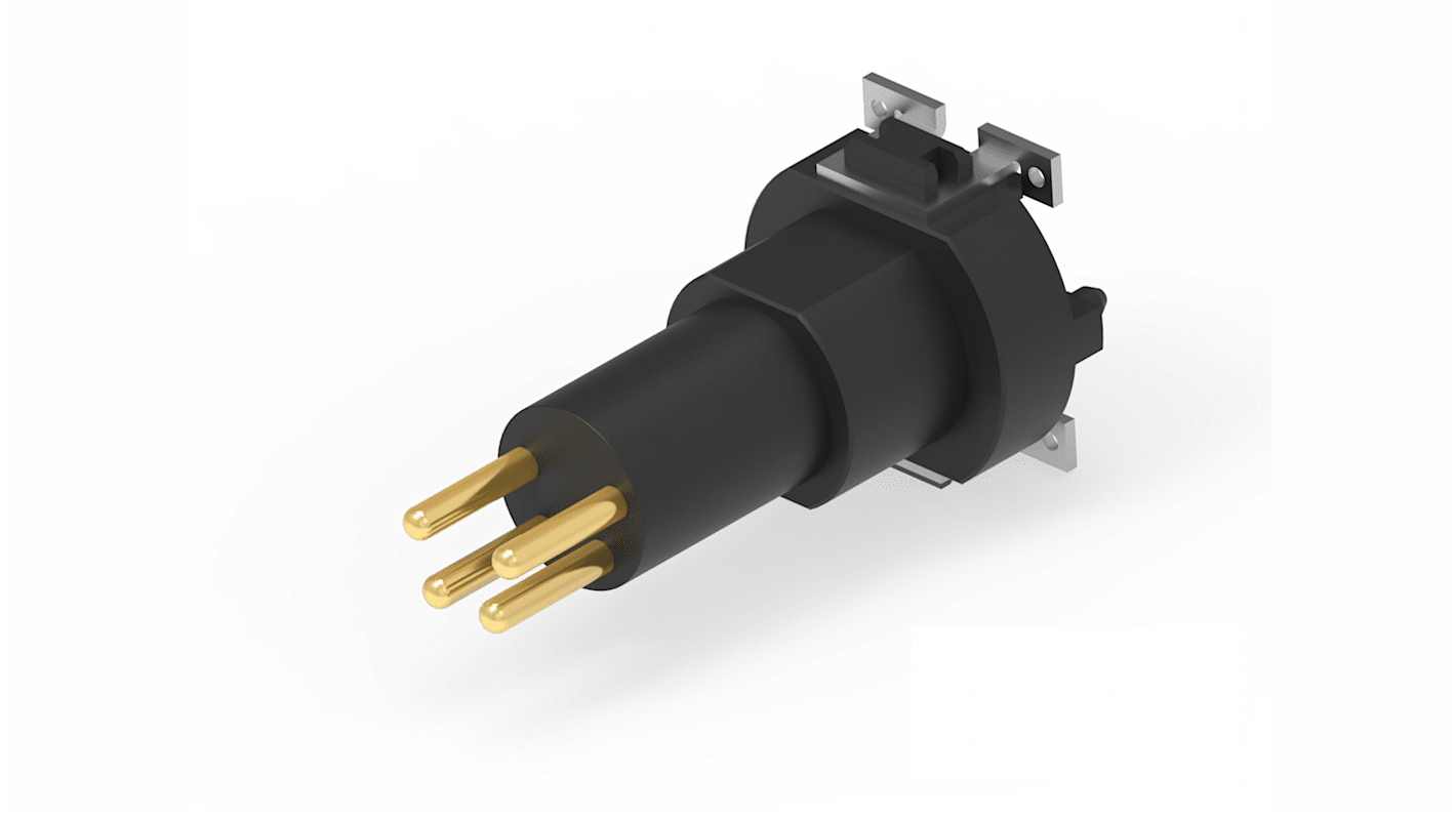 ERNI M8 Connector M8 Rundsteckverbinder Stecker 4-polig / 3.0A Für Platinenmontage SMD IP65, IP67