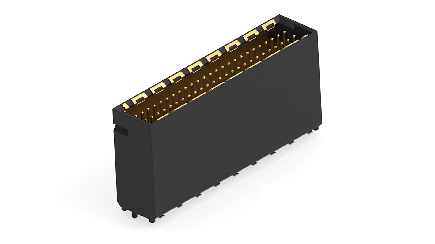 File di contatti PCB ERNI, 50 vie, 2 file, passo 1mm