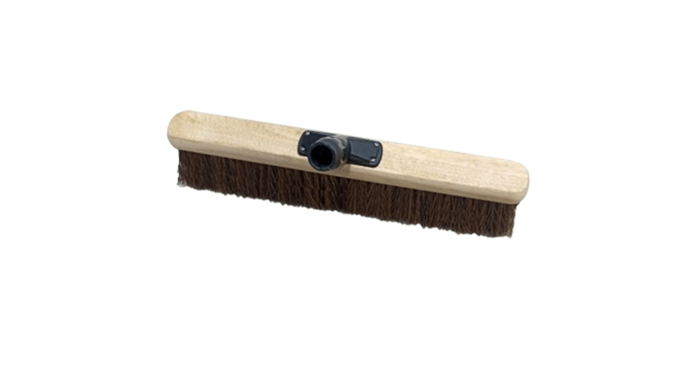 RS PRO Broom, Brown With Palmyra Fibre Bristles for Warehouses
