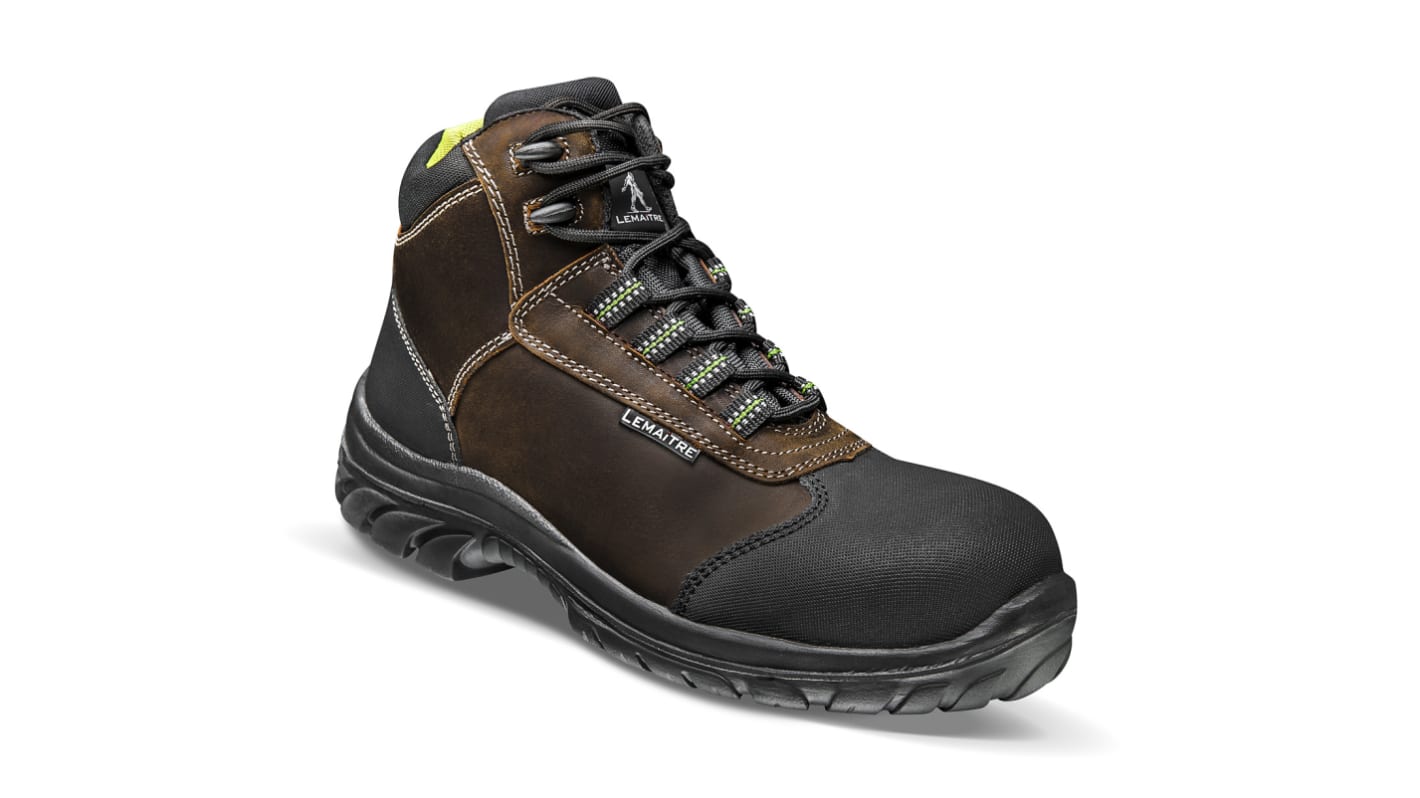LEMAITRE SECURITE DARWIN S3 Unisex Brown Polycarbonate Toe Capped Safety Shoes, UK 14, EU 49