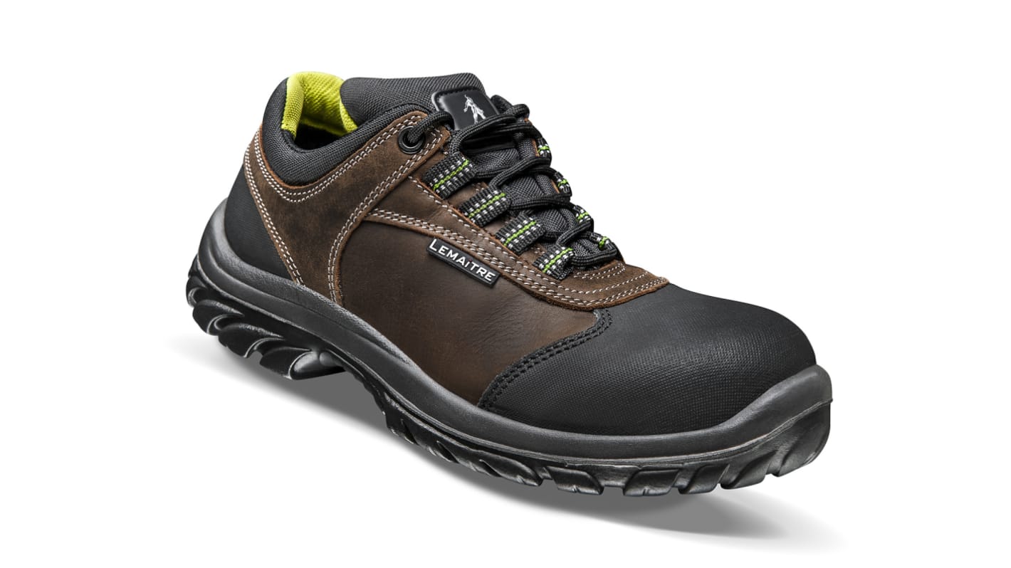 LEMAITRE SECURITE DAYTONA S3 Unisex Brown Polycarbonate Toe Capped Low safety shoes, UK 6.5, EU 40