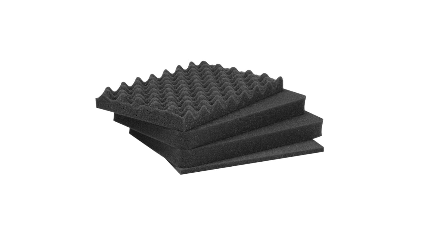 Inserto in schiuma Nanuk Cassetta per uova/ rettangolare, Grigio scuro, 15.625 x 10.875 x 5.5poll, per Nanuk 920