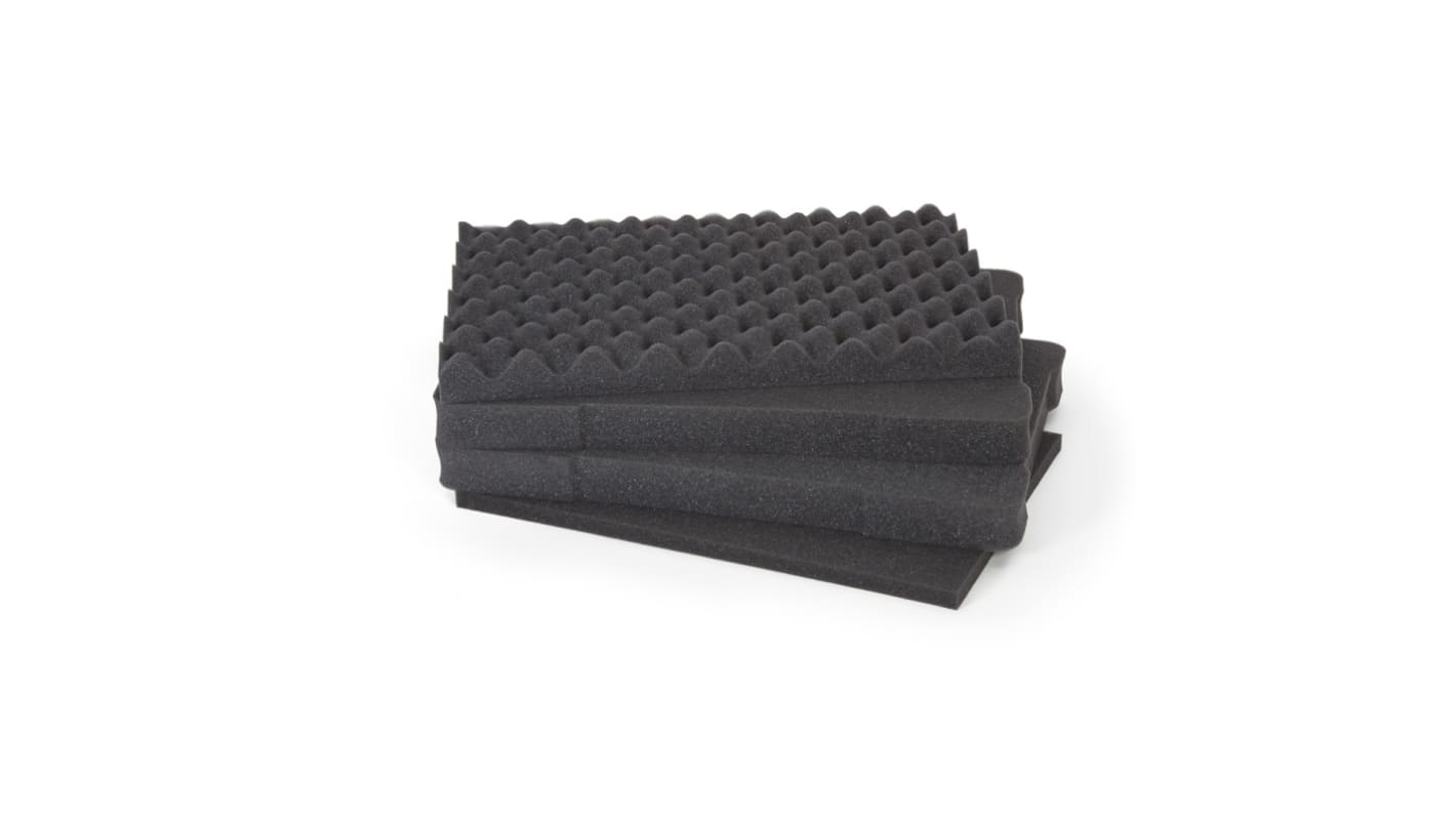 Nanuk 低密度海绵内衬, 暗灰色, 蛋箱/长方形, 17.125 x 11.625 x 4.75in, 用于纳努克 923, 纳努克 923