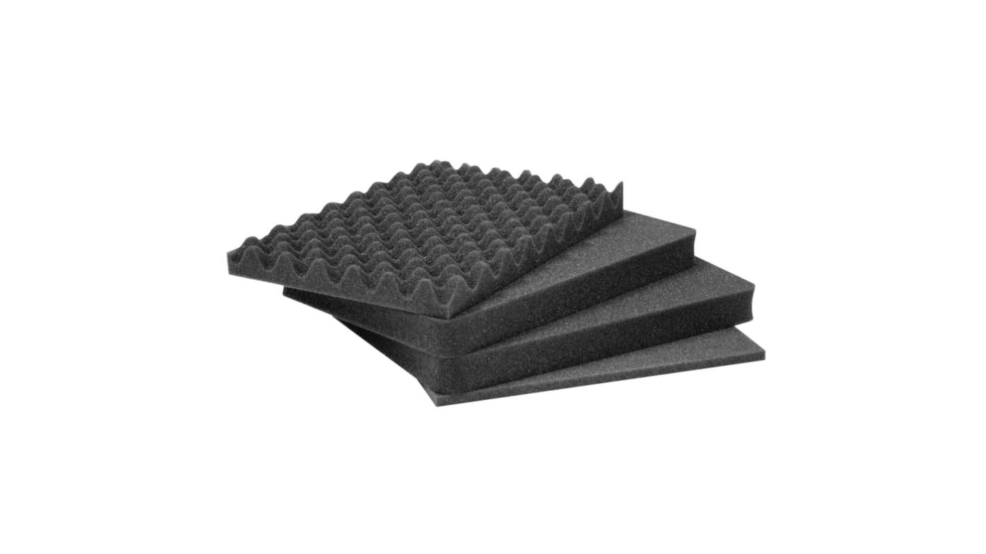 Inserto in schiuma Nanuk Cassetta per uova/ rettangolare, Grigio scuro, 17.5625 x 12.0625 x 5.75poll, per Nanuk 925