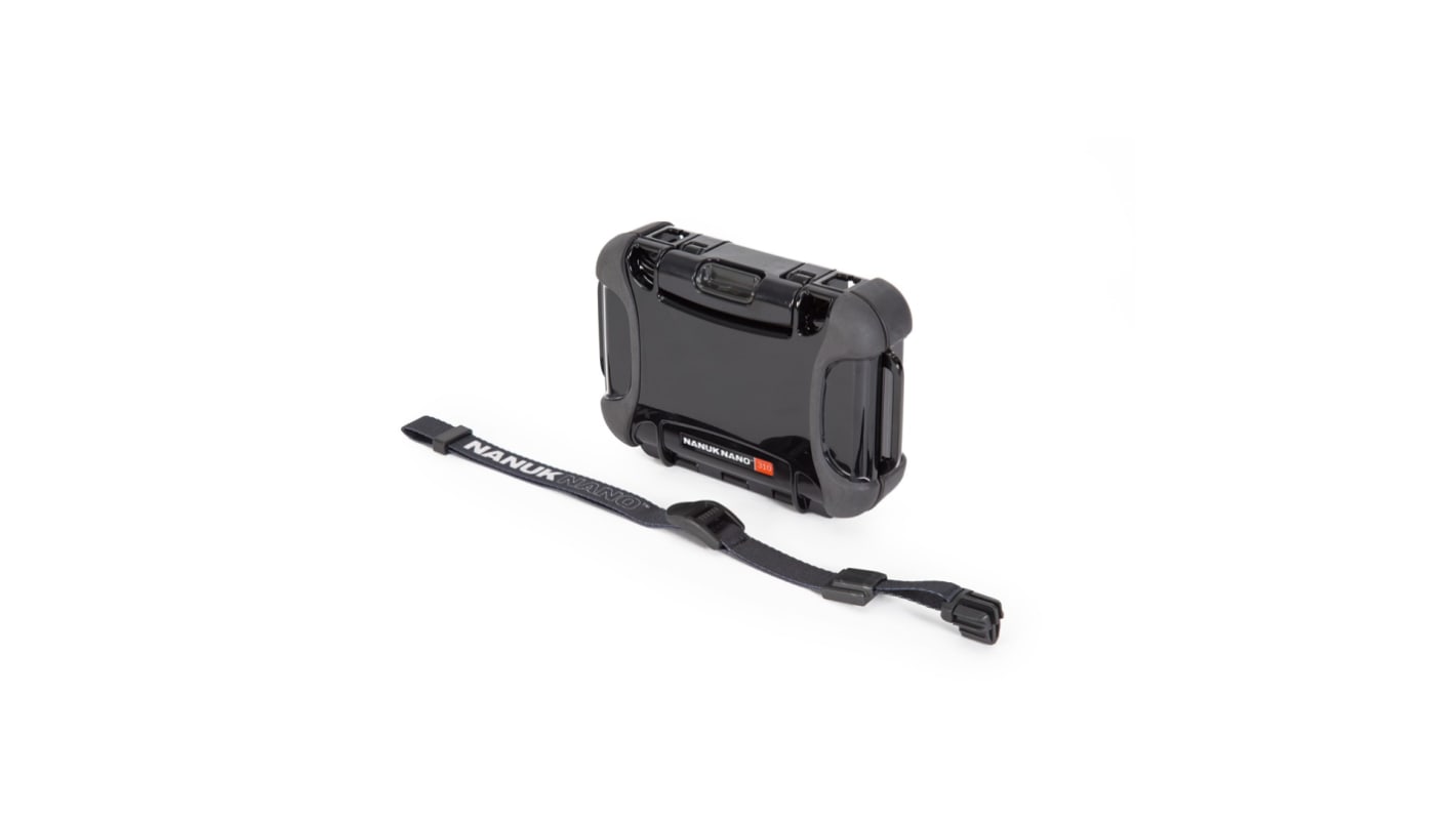 Nanuk PC/ABS外壳, , 防水, IP65, 外部149 x 110 x 43mm, 内部131 x 77 x 28mm, 黑色, NANO 310系列