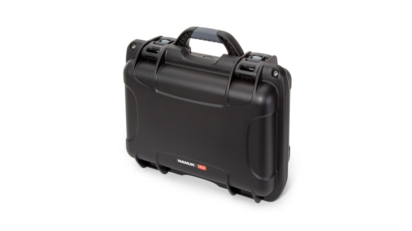 Nanuk PP外壳, 附泡棉, 防水, IP67, 外部391 x 310 x 173mm, 内部351 x 236 x 157mm, 黑色, Nanuk 915系列