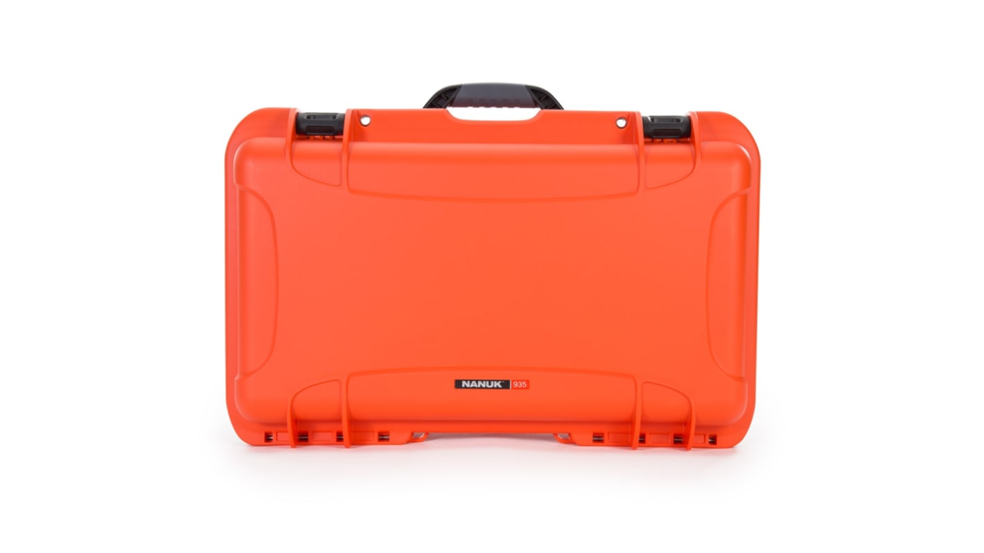 Nanuk PP外壳, 带脚轮, 附泡棉, 防水, IP67, 外部559 x 356 x 229mm, 内部521 x 287 x 191mm, 橙色, Nanuk 935系列