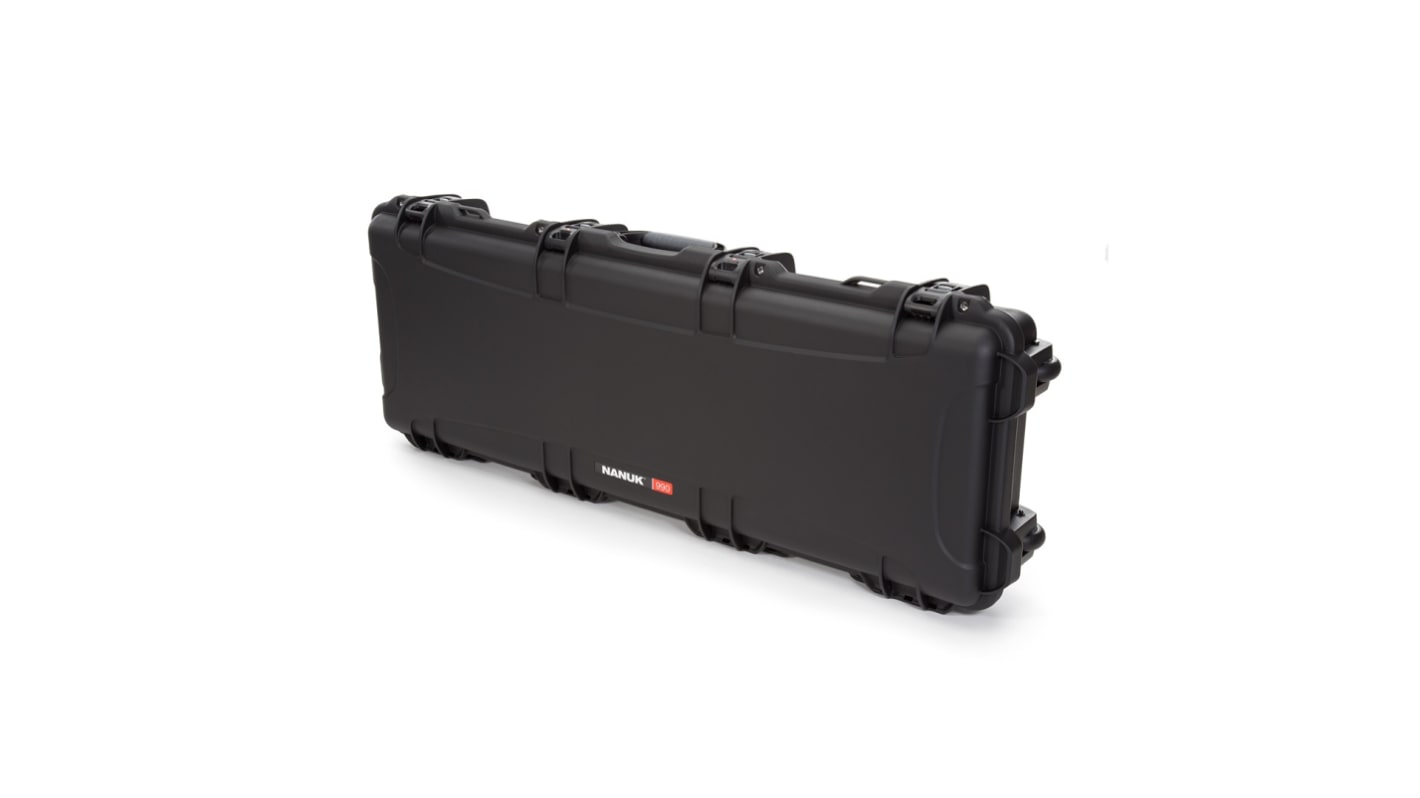 Nanuk PP外壳, 带脚轮, 防水, IP67, 外部1196 x 440 x 168mm, 内部1118 x 368 x 152mm, 带锁, 黑色, Nanuk 990系列