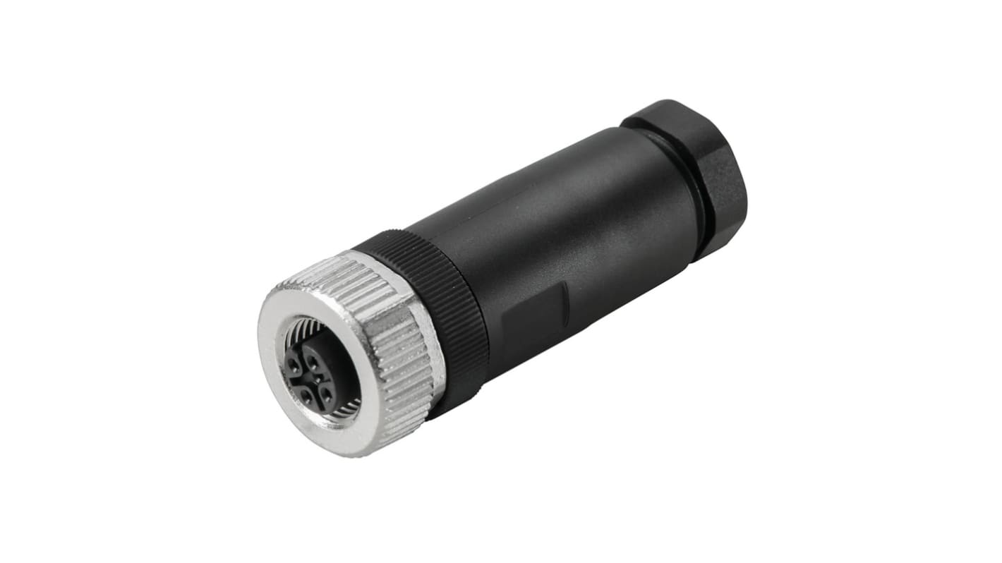 Weidmüller Connector, 8 Contacts, Screw Mount, M12 Connector, Socket, Female, IP67, SAIB Series