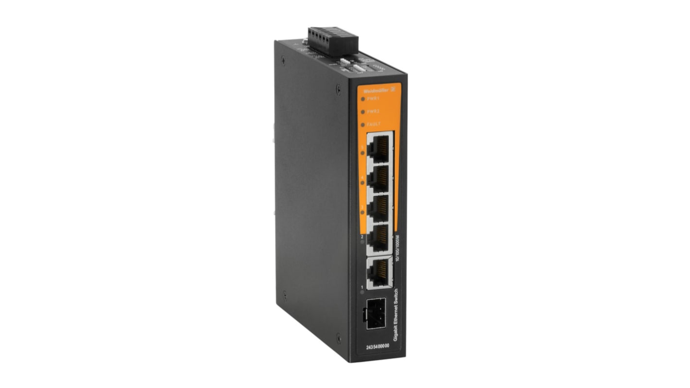 Switch de red Weidmüller , 4 x RJ45 puertos