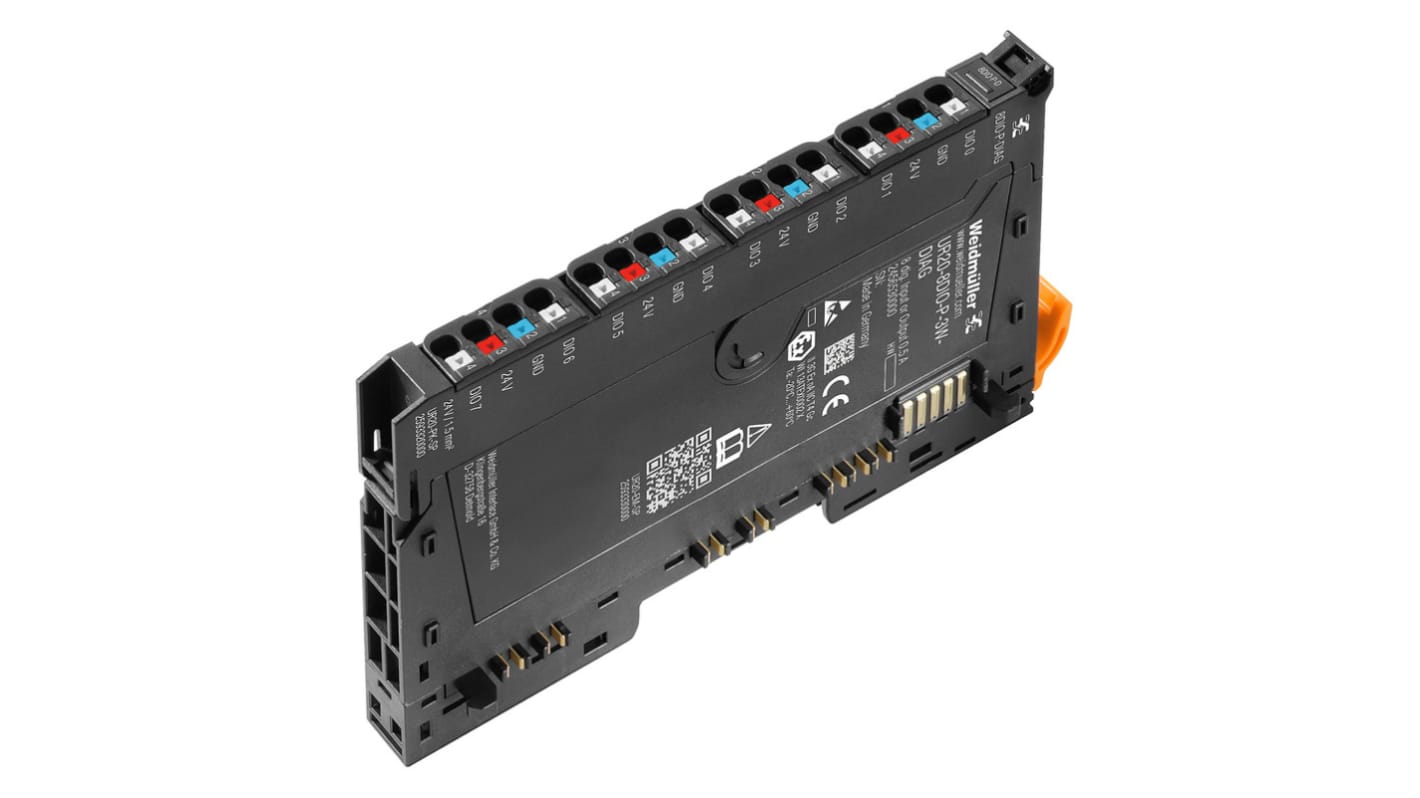 Weidmüller UR20 Series Digital I/O Module for Use with Remote I/O Module, Digital, Digital, 24 V