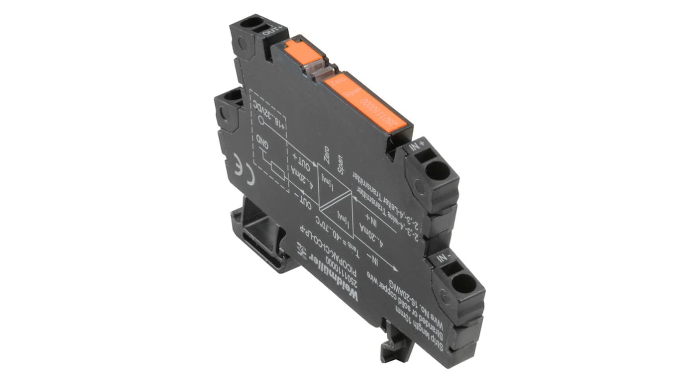 Weidmüller PICOPAK Signalkonverter, Signalkonverter 32V, Strom 4 → 20mA EIN / Strom 4 → 20mA AUS, ATEX,