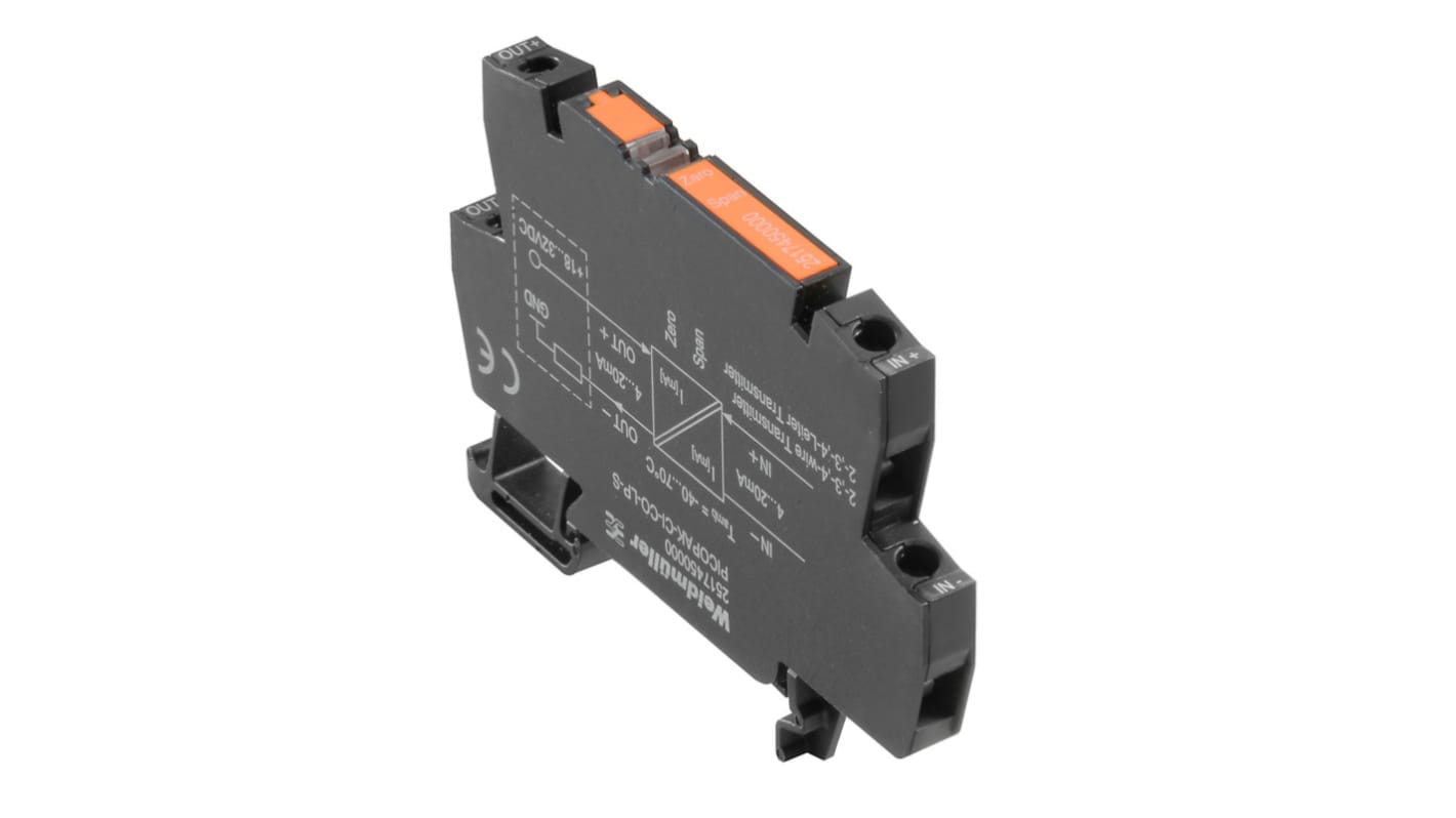 Weidmüller PICOPAK Series Signal Converter, Current Input, Current Output, 32V Supply, ATEX, IECEx