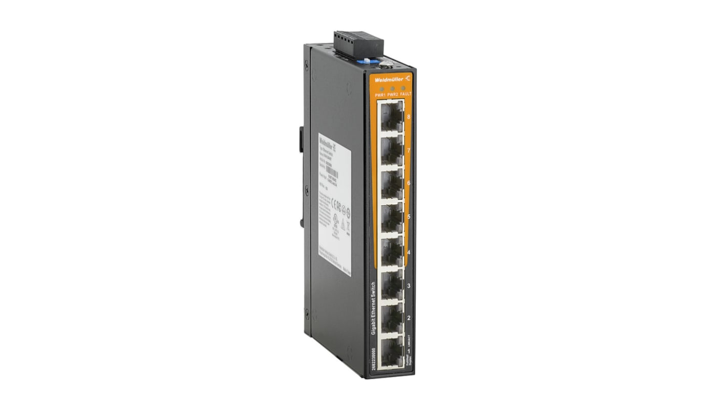 Weidmüller Unmanaged 8 x RJ45 Port Network Switch