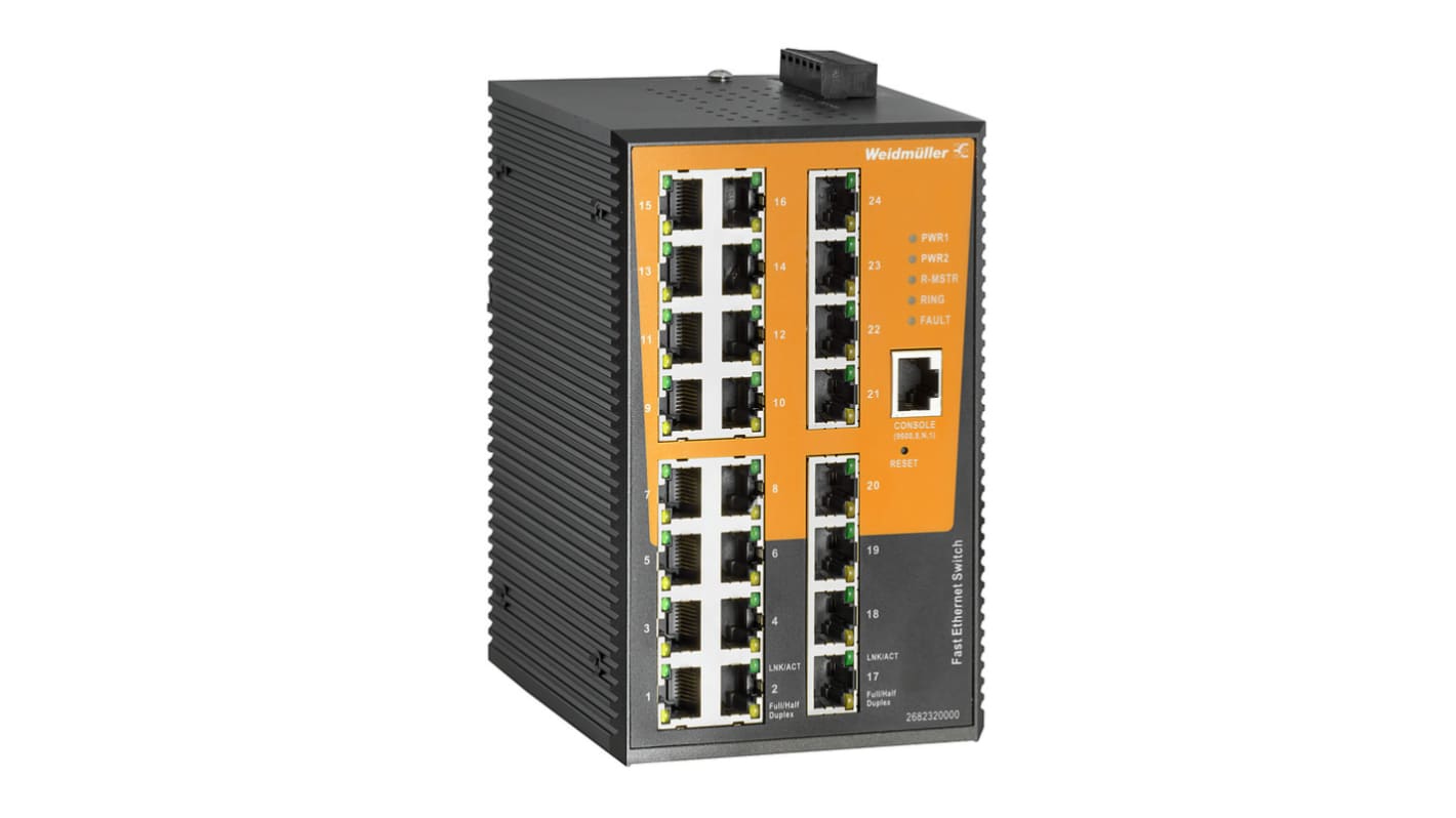 Weidmüller Managed 24 x RJ45 Port Network Switch