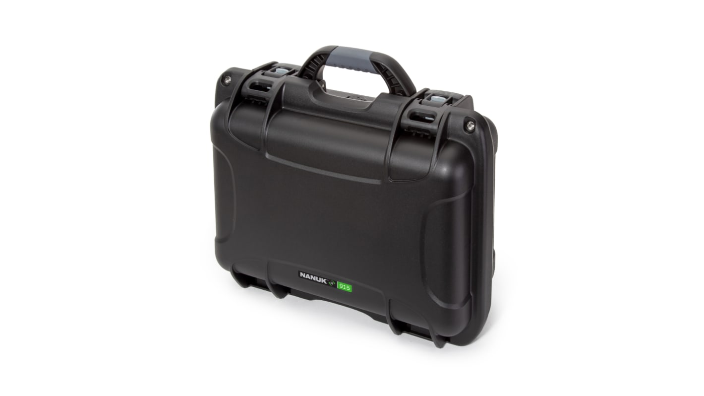 Nanuk 再生树脂外壳, 附泡棉, 防水, IP67, 外部401 x 307 x 173mm, 内部351 x 236 x 157mm, 黑色, Nanuk-R系列
