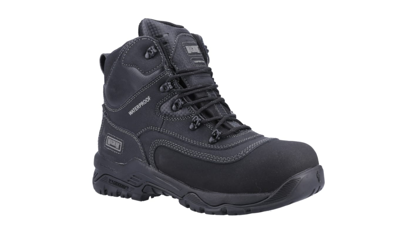 Magnum M88-M801552 Black Composite Toe Capped Unisex Safety Boots, UK 11, EU 45