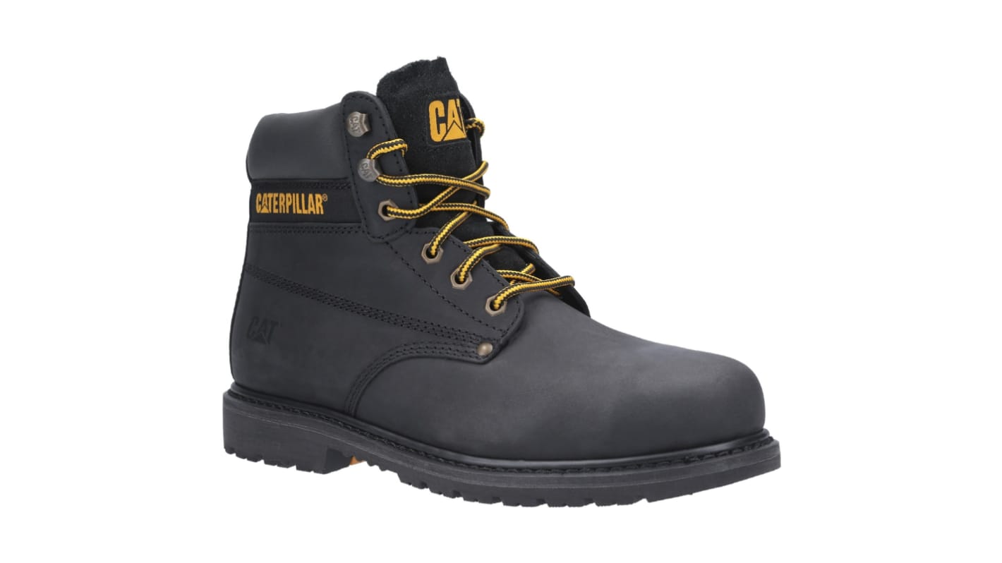 CAT P724621 Black Steel Toe Capped Unisex Safety Boots, UK 6, EU 40