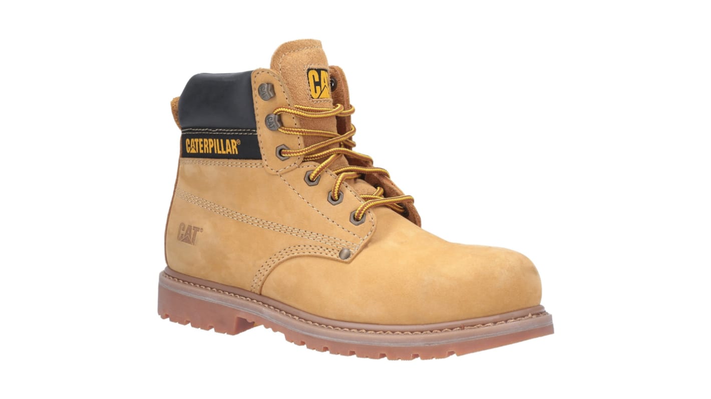 Botas de seguridad CAT, serie P724624 de color Miel, talla 42