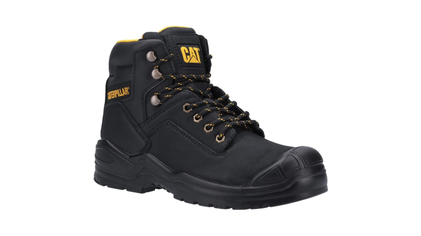 CAT P724913 Black Steel Toe Capped Unisex Safety Boots, UK 10, EU 44