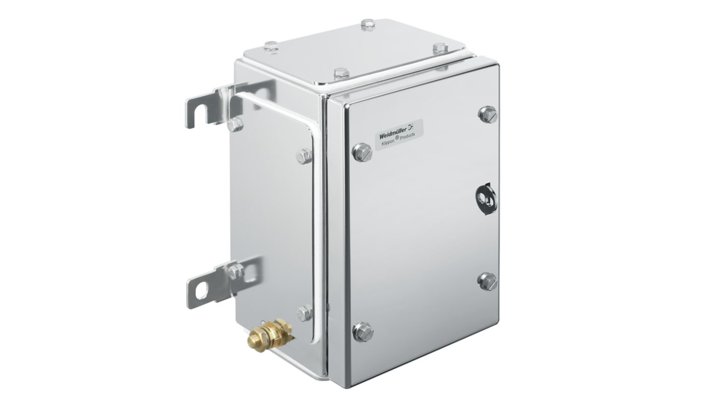 Weidmüller Klippon TB MH Series Grey 316 Stainless Steel Enclosure, IP66, IP67, Flanged, Grey Lid, 229 x 152 x 133mm