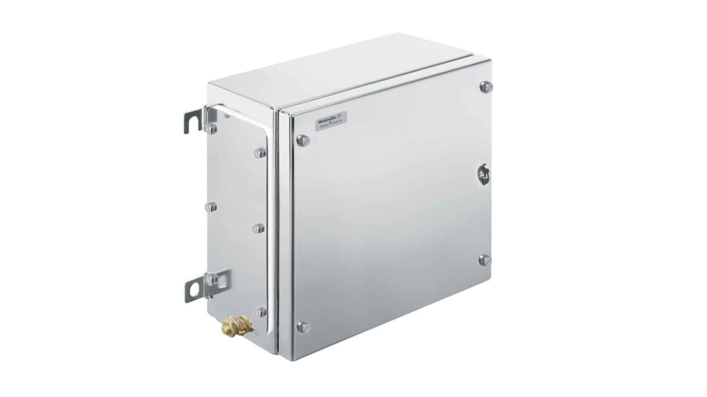 Weidmuller 316不锈钢外壳, IP66, IP67, 带法兰, 灰色, 260 x 260 x 200mm, Klippon TB MH系列