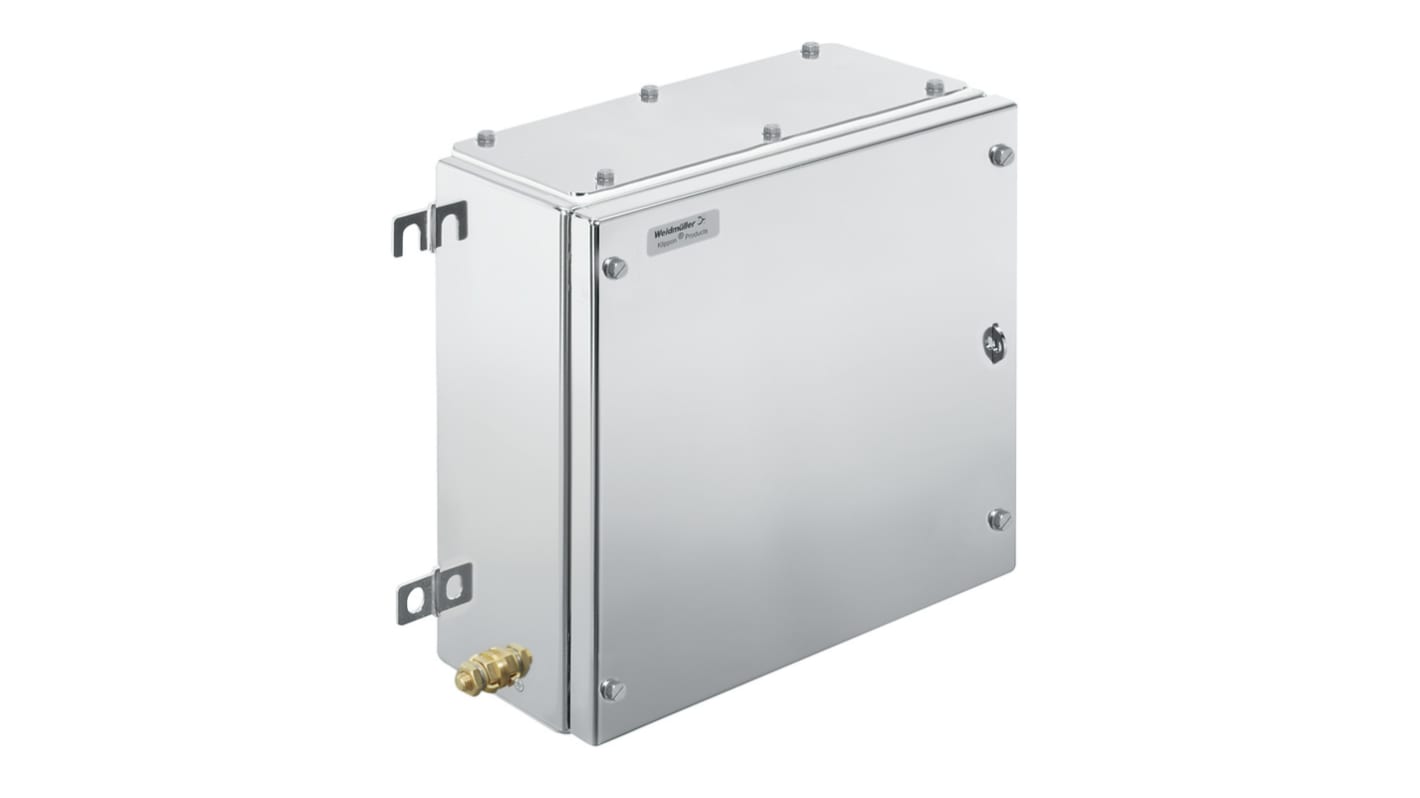 Weidmüller 316不锈钢外壳, IP66, IP67, 带法兰, 灰色, 306 x 306 x 200mm, Klippon TB MH系列