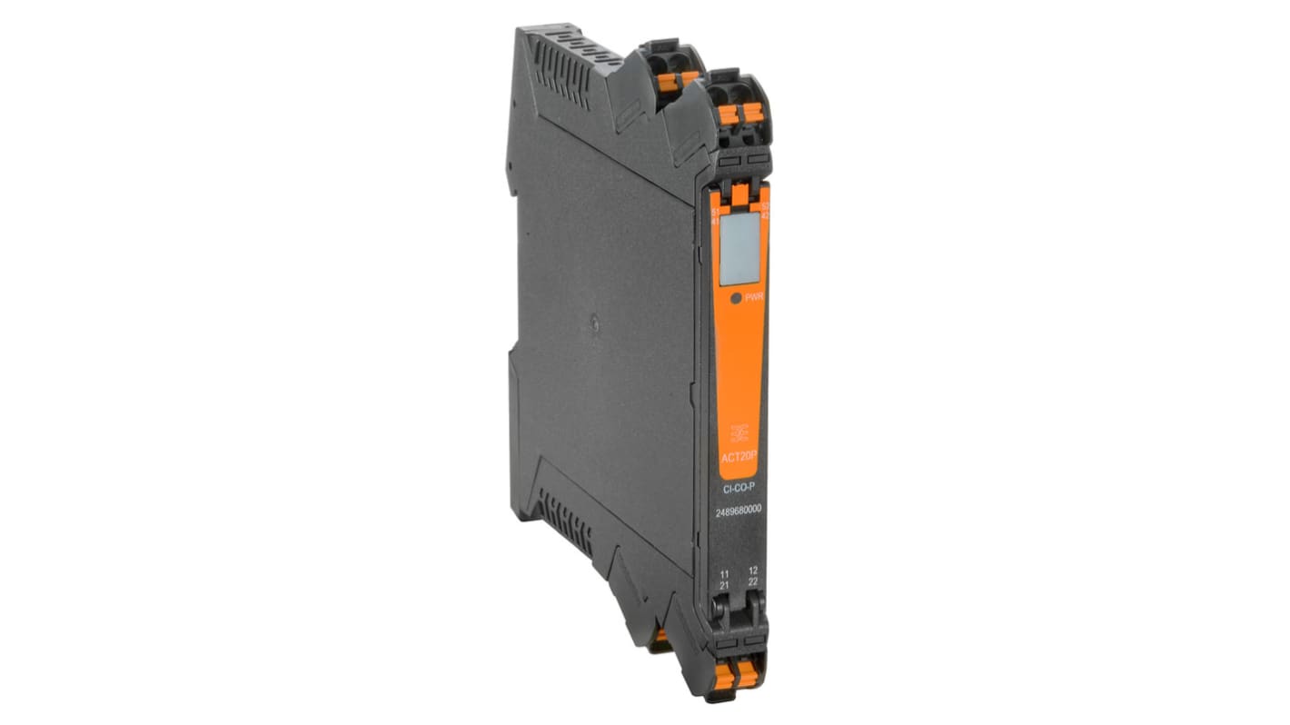 Weidmüller ACT20P Series Signal Converter, Universal Input, Universal Output, 24V dc Supply, ATEX, IECEx