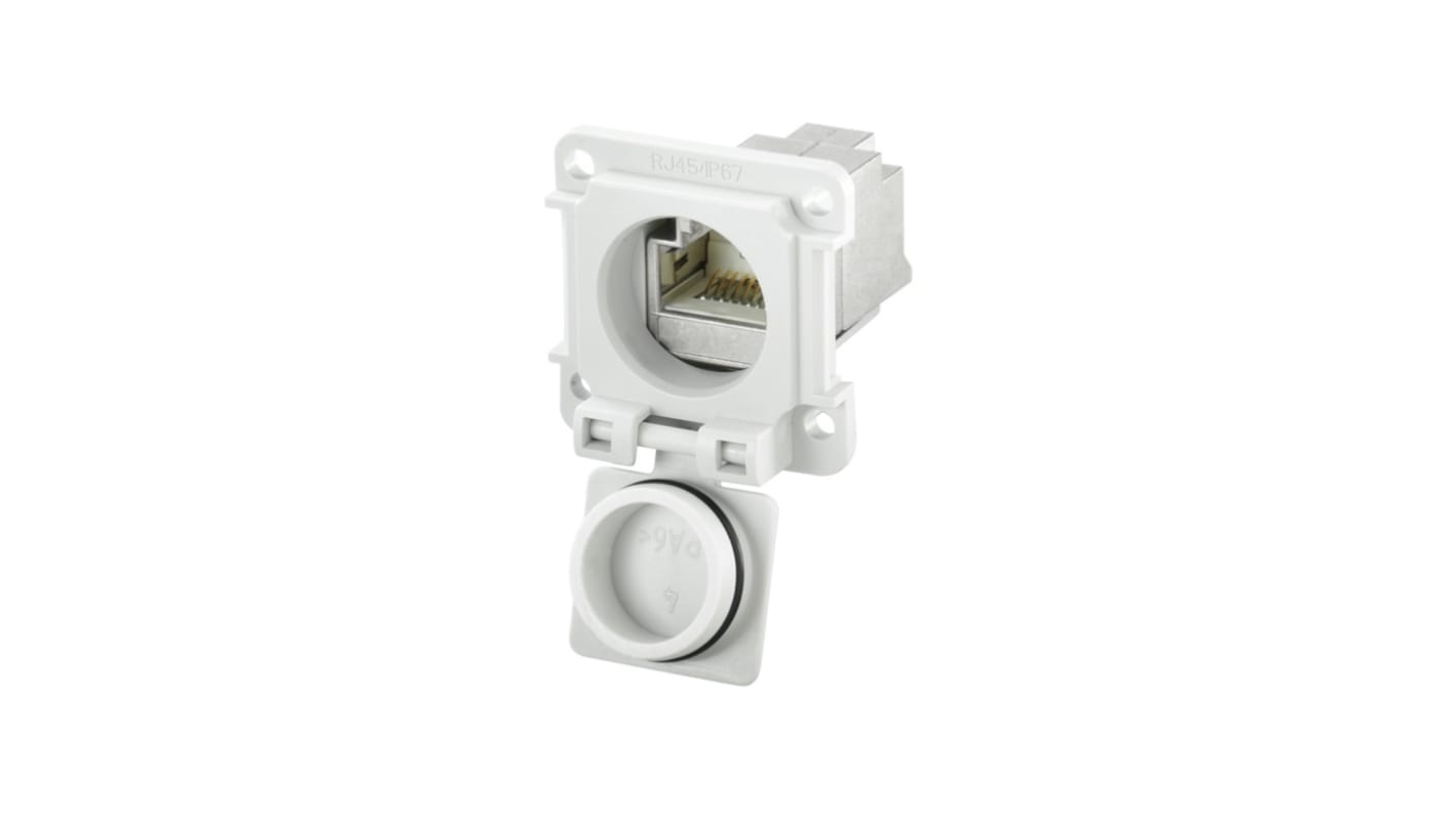 Weidmüller IE Series RJ45 Connector, Plug-In, Cat6a 2 Port 2 -Way