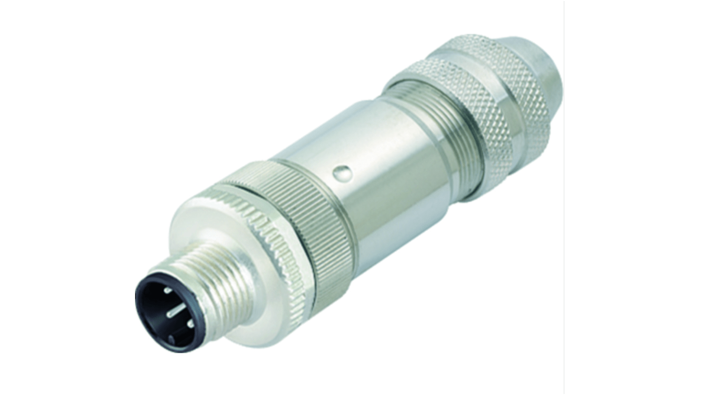 Weidmüller M12连接器插头/插座, 4芯, 螺钉安装, IP67, FBCON系列