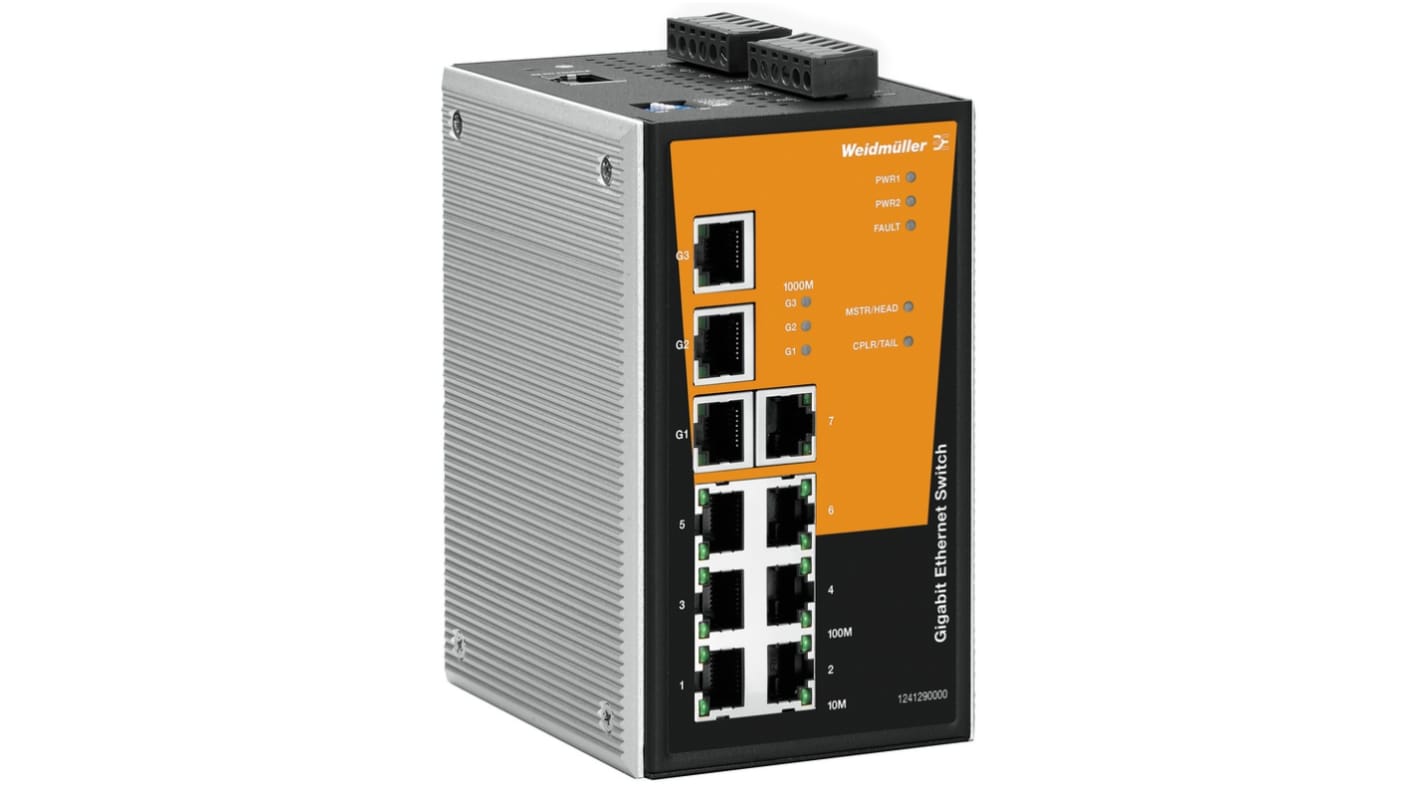 Weidmüller Managed 3 x RJ45 Port Network Switch