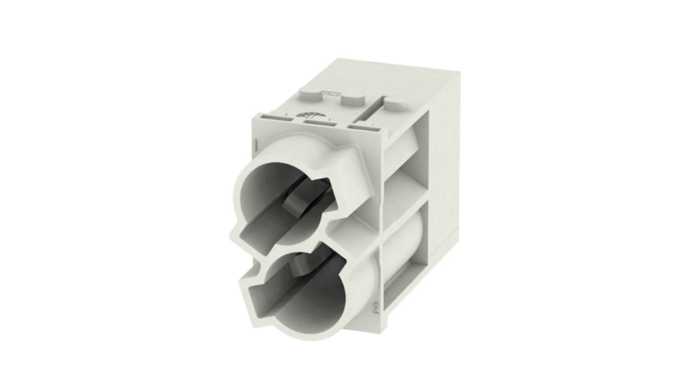 Weidmüller Heavy Duty Power Connector Insert, 100A, Female, ModuPlug Series, 2 Contacts