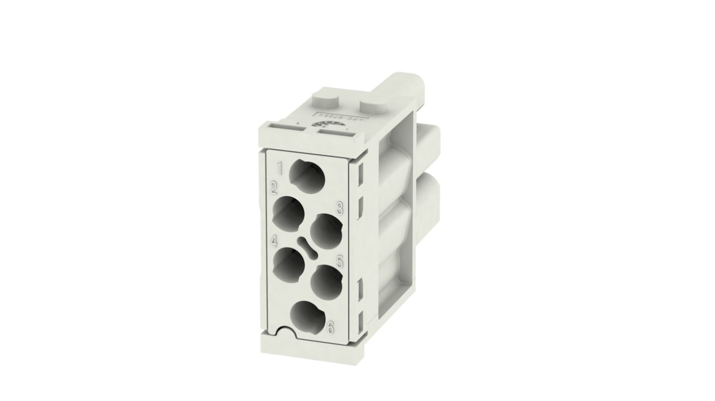 Weidmüller Heavy Duty Power Connector Insert, 16A, Female, ModuPlug Series, 6 Contacts