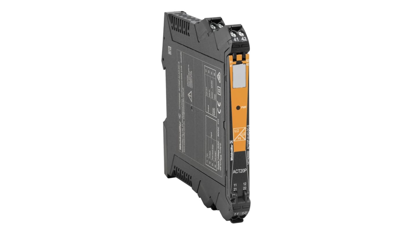 Weidmüller ACT20P Series Signal Converter, Universal Input, Universal Output, 24V dc Supply