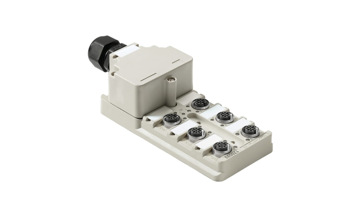 Weidmüller SAI Series Actuator Hub, M12, 6 way, 5 port