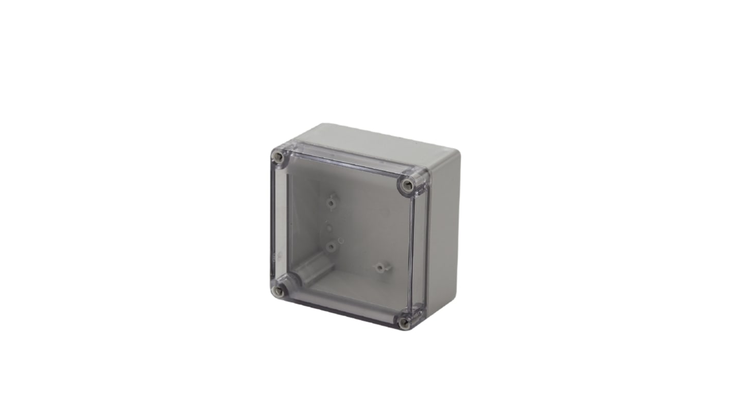 Weidmüller MPC Series Grey Polycarbonate Enclosure, IP66, IP67, IK08, Transparent Lid, 125 x 125 x 75mm