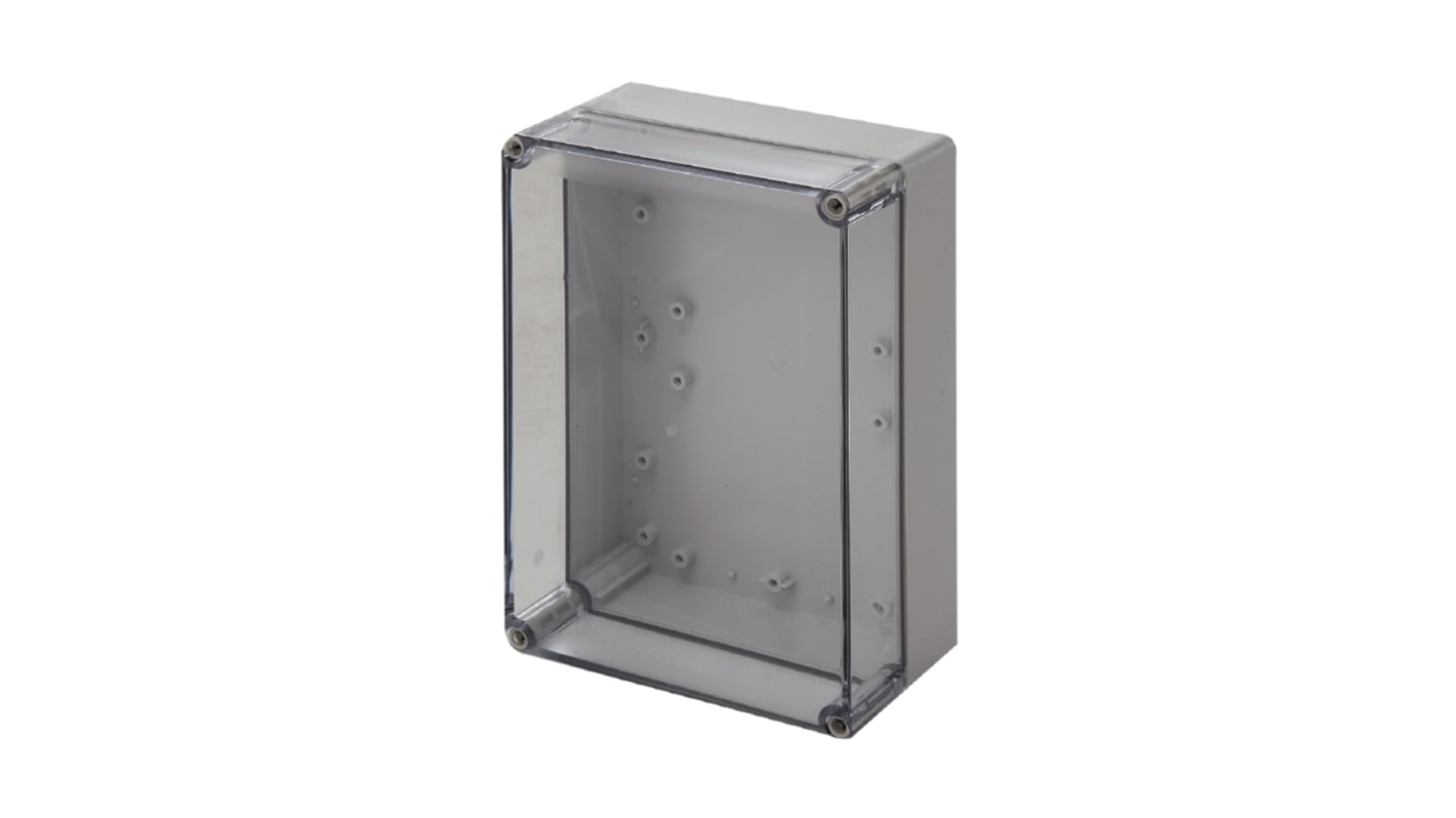 Weidmüller MPC Series Grey Polycarbonate Enclosure, IP66, IP67, IK08, Transparent Lid, 250 x 175 x 100mm