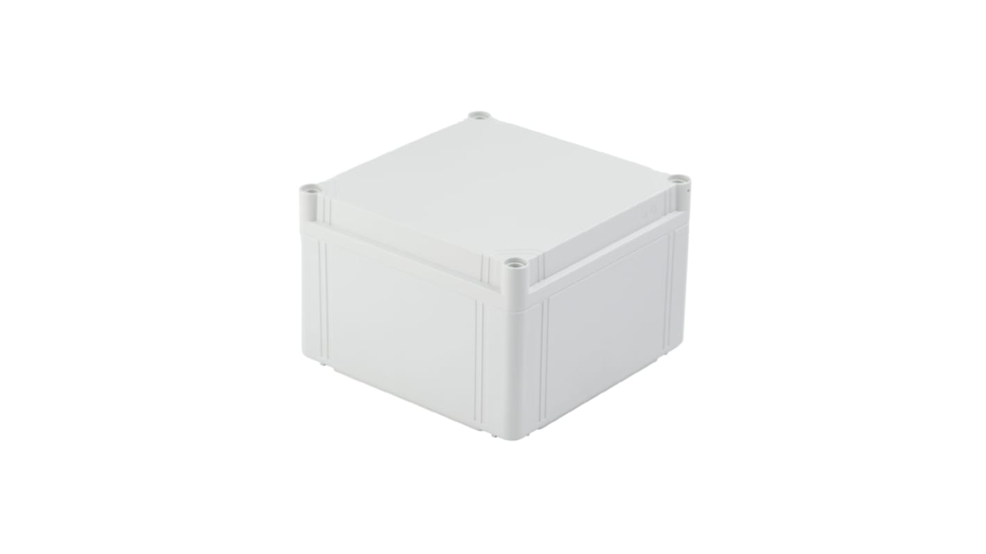 Weidmüller FPC Series Grey Polycarbonate Enclosure, IP66, IP67, IK08, Grey Lid, 200 x 200 x 132mm