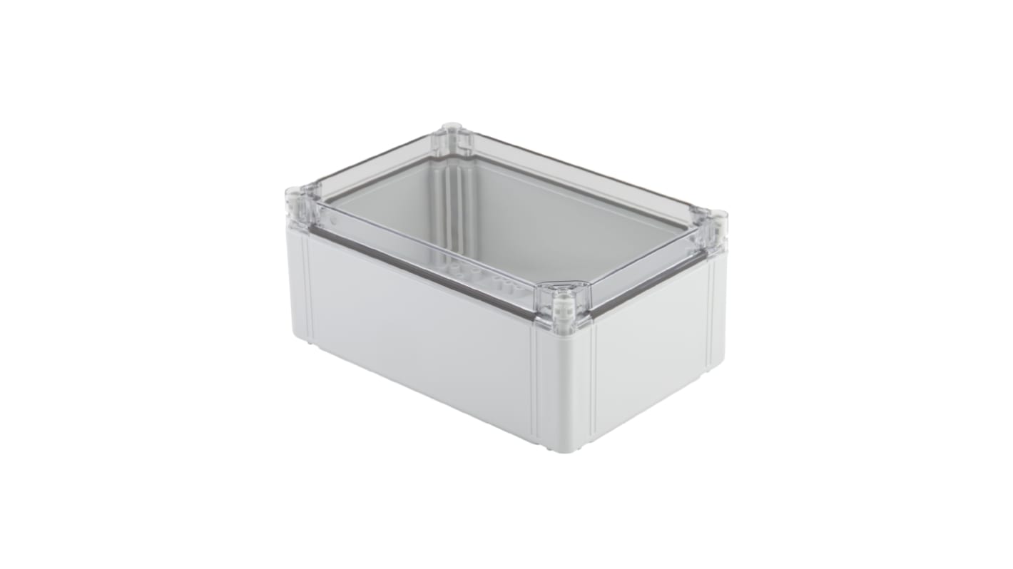 Weidmüller FPC Series Grey Polycarbonate Enclosure, IP66, IP67, IK08, Transparent Lid, 300 x 200 x 132mm