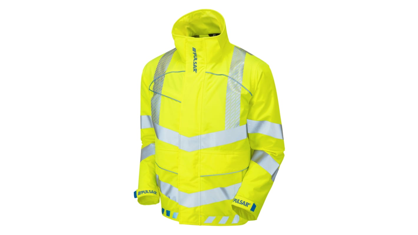PULSAR Unisex Warnschutz Bomberjacke Gelb, Größe 4XL