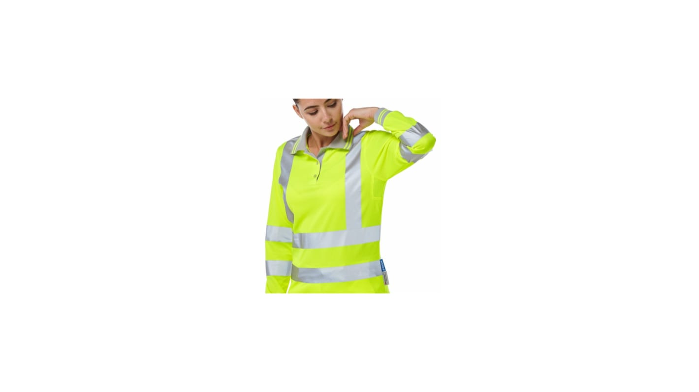PULSAR P702 Yellow Women Hi Vis Polo Shirt, 45 → 47in