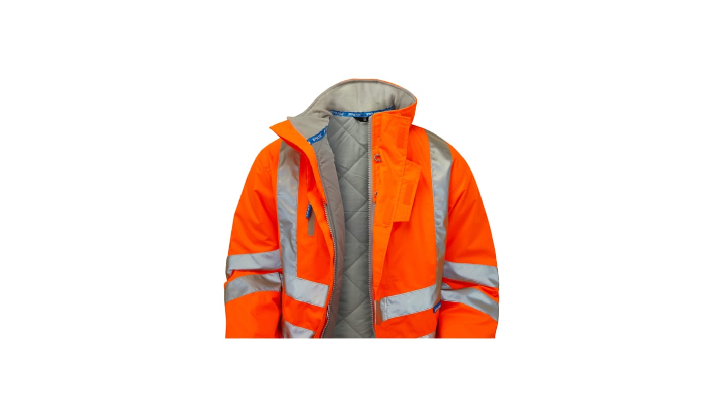 PULSAR PR502 Orange Unisex Hi Vis Fleece Jacket, M