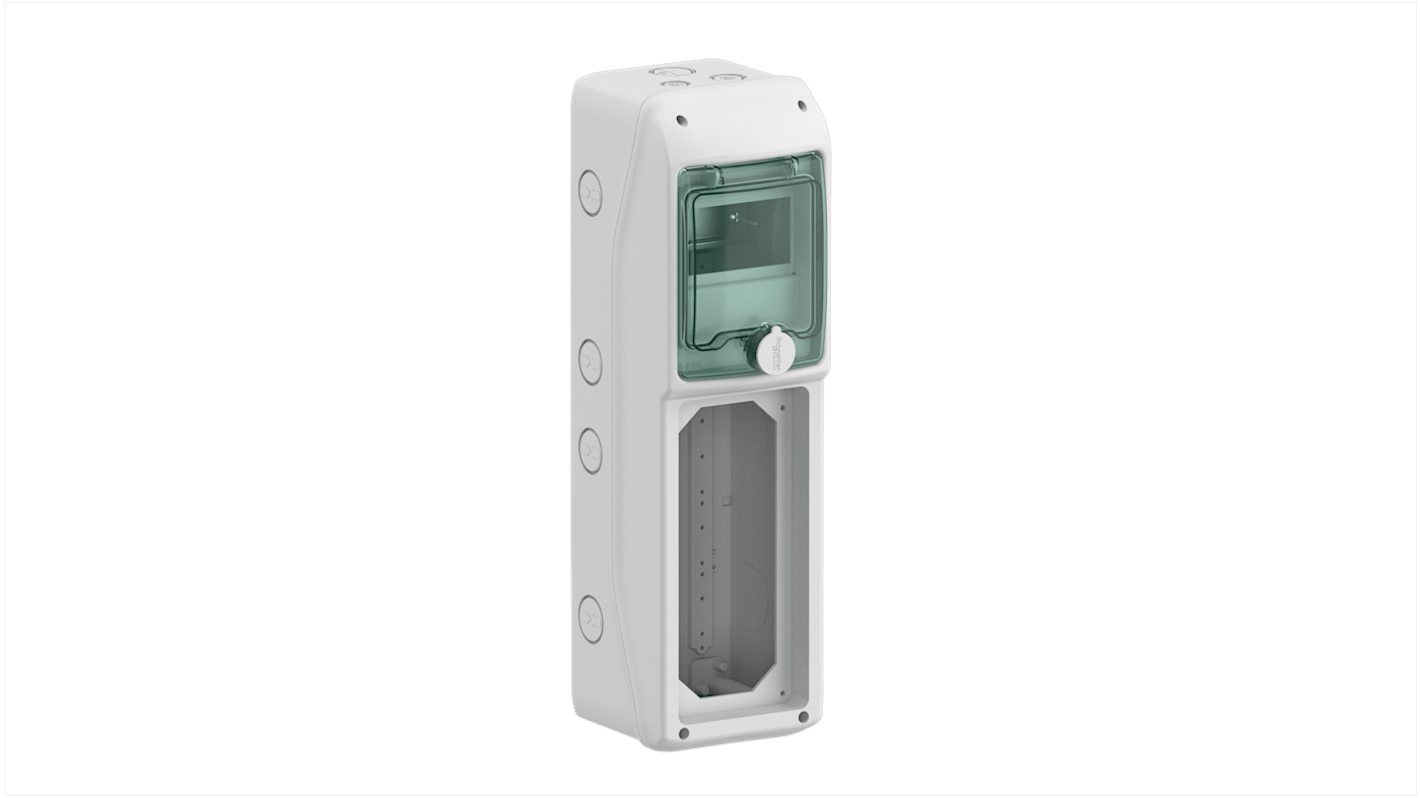 Adaptable Enclosure Box Schneider Electric 13160M, Polímero, Acabado Blanco, long. 460mm, anch. 138mm, prof. 160mm