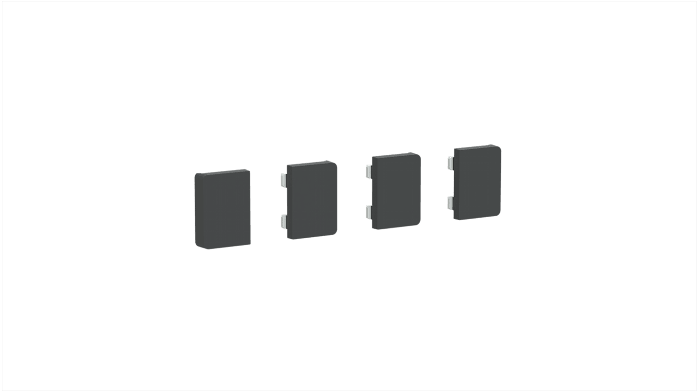 Schneider Electric Anthracite 4 Gang Cover