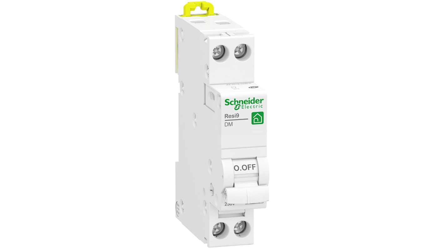 Schneider Electric Resi9 Resi9 XP DM MCB, 1+N, 25A Curve D, 230V AC, 3000 A Breaking Capacity