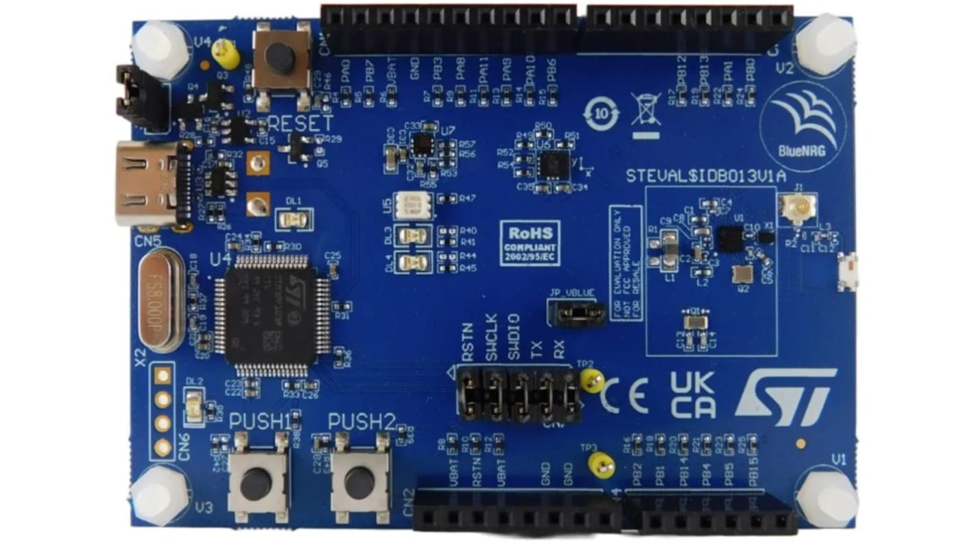 STMicroelectronics Bluetooth Low Energy Evaluation Board 32 bit, Bluetooth Evaluation Board STEVAL-IDB013V1